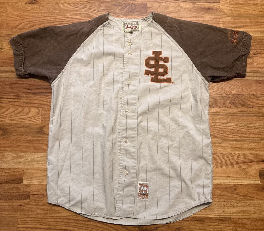 VTG MIRAGE MLB COOPERSTOWN COLLECTION 1944 ST. LOUIS BROWNS JERSEY-MEN'S XL